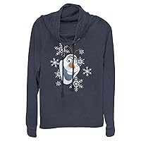 Fifth Sun Frozen Olaf Hat Women's Long Sleeve Cowl Neck Pullover