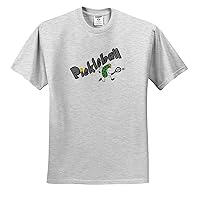 3dRose Funny Pickle Playing Pickleball Sports Cartoon - T-Shirts (ts_340973)