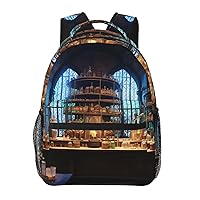 Chemistry Laboratory Print Backpack Laptop Bag Cute Lightweight Casual Daypack For Men Women