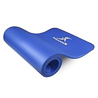 ProsourceFit Extra Thick Yoga and Pilates Mat High Density Exercise Mat with Comfort Foam and Carrying Strap