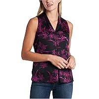 Vince Camuto Womens Inverted Pleat Pullover Blouse