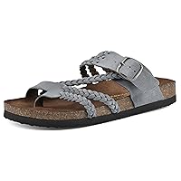 WHITE MOUNTAIN Women's Hayleigh Signature Comfort Molded Braided Footbed Sandal