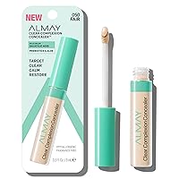Clear Complexion Acne & Blemish Spot Treatment Concealer Makeup with Salicylic Acid- Lightweight, Full Coverage, Hypoallergenic, Fragrance-Free, for Sensitive Skin, 050 Fair, 0.3 fl oz.