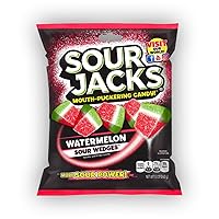 SOUR JACKS Sour Candies, Watermelon, 5 Ounce