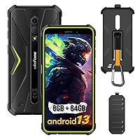 Ulefone Armor X12 Pro & Case Rugged Phones, IP68/IP69K, Android 13 8GB + 64GB, 13MP + 8MP, 5.45 Inch HD+ Display, 4860mAh Big Battery, Dustproof, Compass, NFC, OTG, GPS -Green