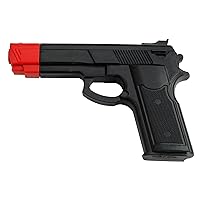 MASTER USA Rubber Training Gun, Black and Red Head Painting, Model Number: 3200BK