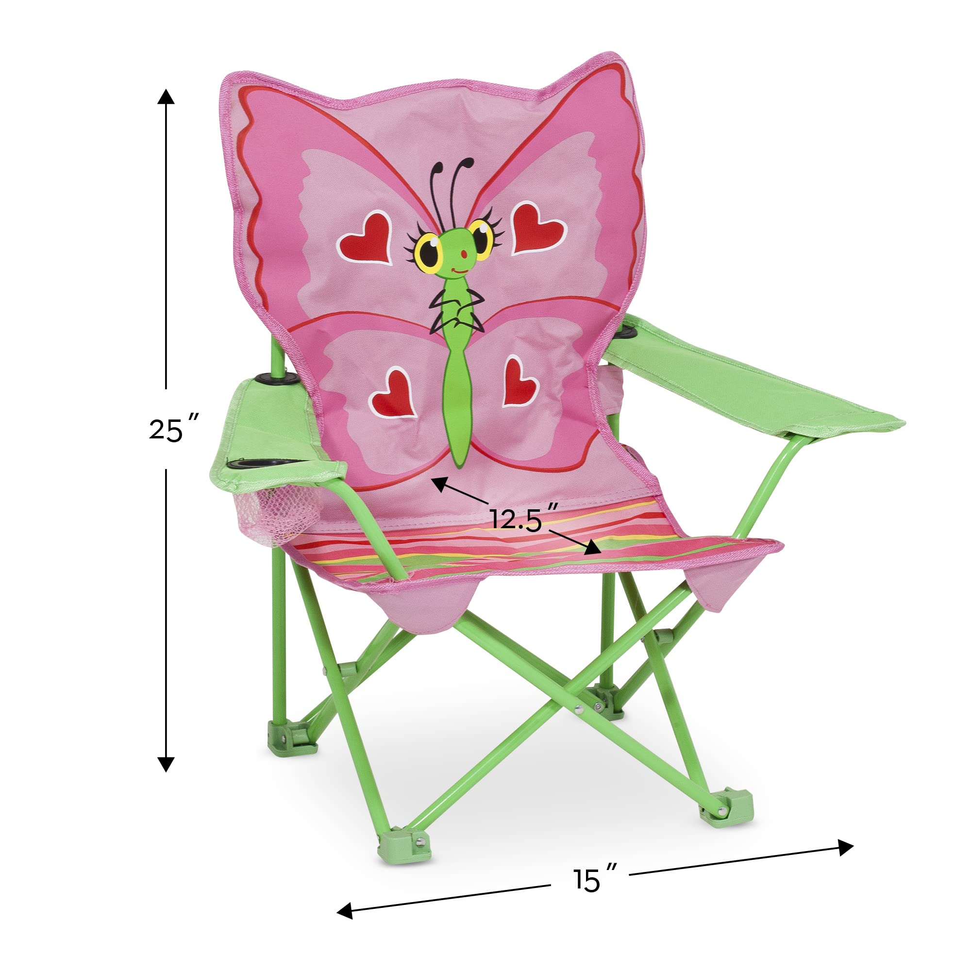 Melissa & Doug Bella Butterfly Child's Outdoor Chair (Frustration-Free Packaging)