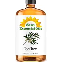 Sun Essential Oils - Tea Tree Essential Oil 16oz for Aromatherapy, Diffuser, Pest, Repellant