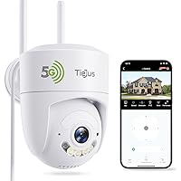 5G/2.4G WiFi Security Camera Outdoor/Home,24/7 Recording Wired Cameras for Home Security Outside, 3MP, Motion Detection and Siren, Auto Tracking, 2K Full Color Night Vision, 2-Way Audio, IP66