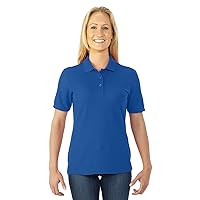 Jerzees Women's Wrinkle-Resistant 3-Buttons Pique Polo Shirt