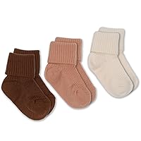 Wool Baby Socks, Washable Merino Wool Infant Toddler Kids Socks, Newborn to 8 Years (Pack of 3)
