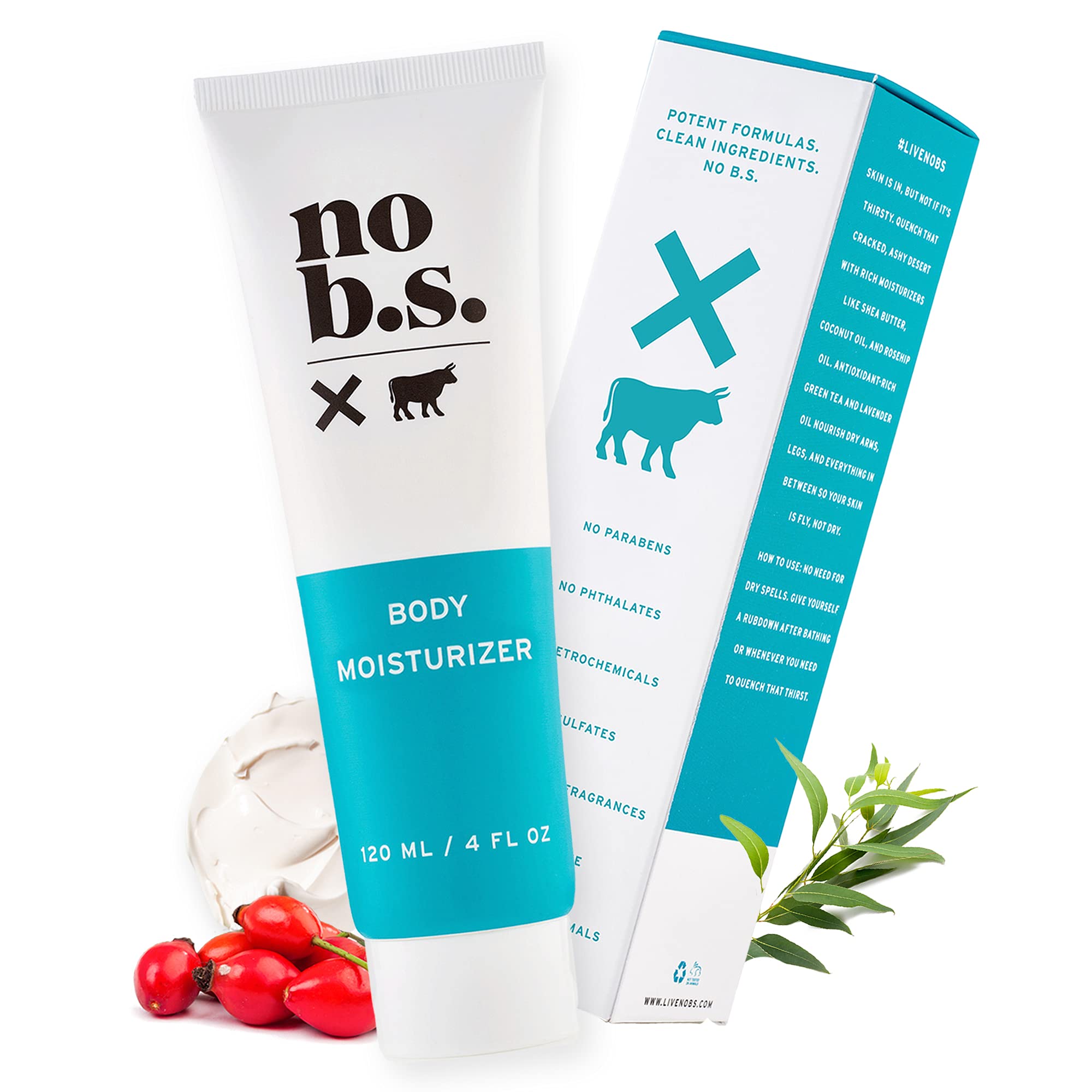 No BS Hand and Body Moisturizer l Ultra Hydrating Natural Body Lotion For Women and Men l Antioxidant-Rich Green Tea Protects Against Aging While Shea Butter and Lavender Oil Nourish Dry Skin
