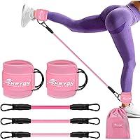 Resistance Bands for Working Out, Ankle Resistance Bands, Physical Therapy Bands for Strength Training, Yoga, Pilates, Stretching, Stretch Elastic Band with Different Strengths, Workout Bands for Home