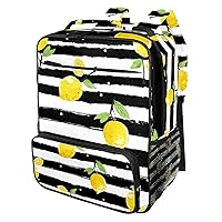 Travel Backpack,Work Backpack,Back Pack,Fruit Lemon Stripes,Backpack
