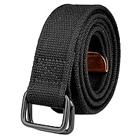 Drizzte Belt Plus Size 100-190 cm Men's Comfortable Fabric Belt Black Men's Belt Unisex