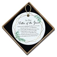Mother of the Groom Gifts Ornament Keepsake Sign Gift for Mother of the Groom from Bride Bridal Party Gifts Thank You Gifts for Mother in Law from Daughter in Law