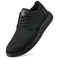 VILOCY Men's Fashion Dress Sneakers Casual Walking Shoes Business Oxfords Comfortable Breathable Lightweight Tennis