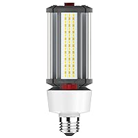 Satco S23147 Hi-Pro Wattage and Color Temperature Selectable LED Corncob Lamp, HID Replacement, 16W/18W/22W, 3000K/4000K/5000K