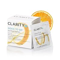 Good To Go 3-in-1 Cleansing Facial Treatment, Natural Plant-Based Face Wipes with Micellar Water, Hyaluronic Acid & Vitamin C for All Skin Types (20 Count)