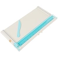 We R Memory Keepers Trim and Score Board, Includes 12x12 Inch Board and One Scoring Tool, Cuts Large Scrapbook Pages, Small Embellishments, Sturdy Locking, Precise Blades, with Storage Compartment
