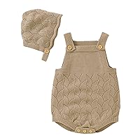 Girls Tan Cardigan Sweater Newborn Infant Baby Knit Romper Cotton Sleeveless Boy Girl Sweater Clothes Girls Fleece Vest