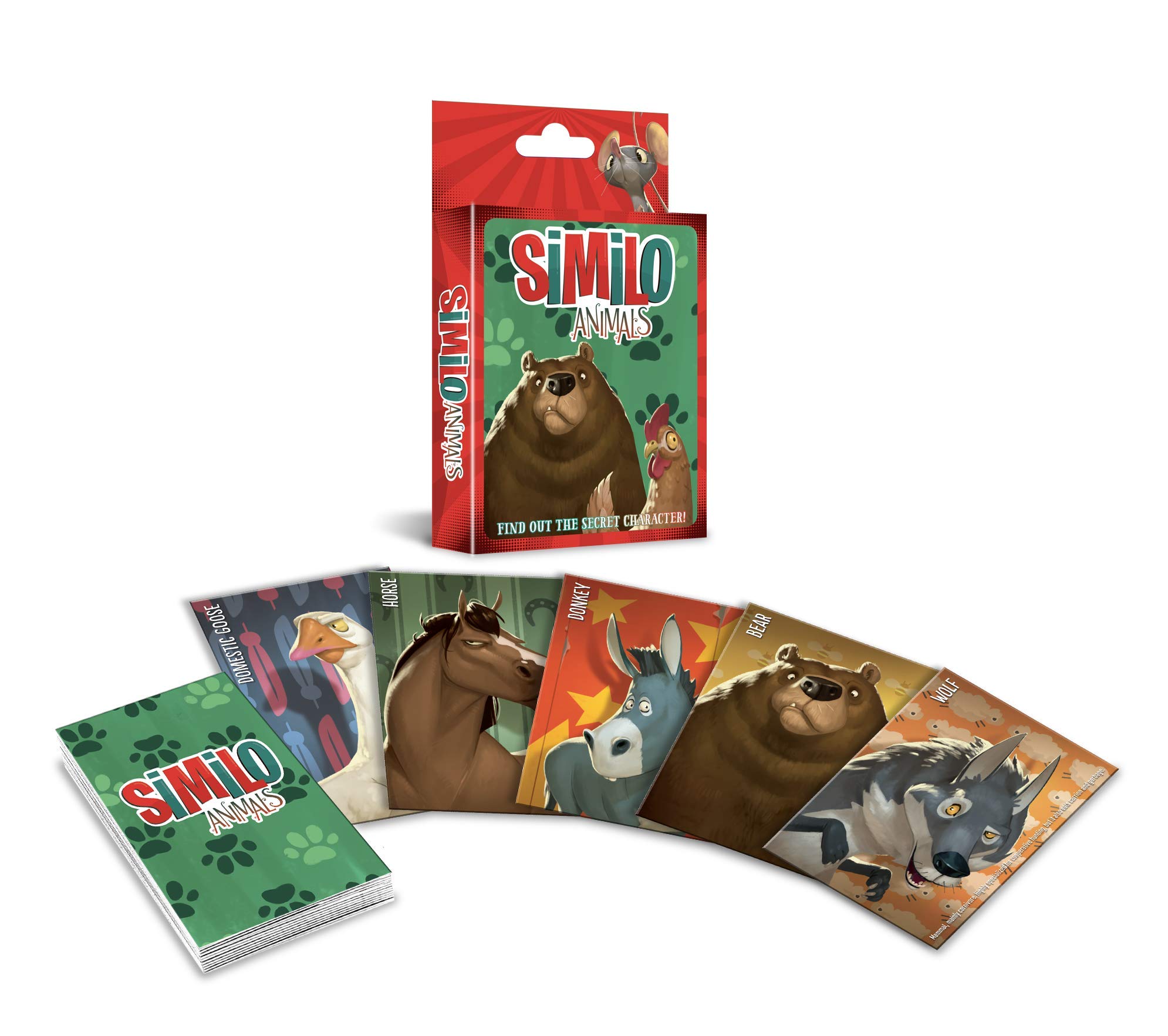 Horrible Guild Similo Animals: A Fast Playing Family Card Game - Guess the Secret Animal Character, 1 Player is the Clue Giver & Others Must Guess the Character, 2-8 Players, Ages 8+, 20 min