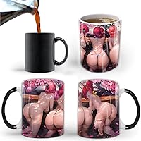 Funny Gifts for Men Women Adults, Anime Sexy Bikini Coffee Cup, Color Changing Funny Mug(11oz), Prank Gifts, White Elephant Gifts, Gag Gifts for Halloween Christmas Birthday (1PC)