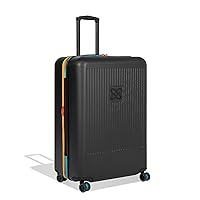 Sherpani Meridian, 29 Inch Travel Hardside Luggage, Durable Hardshell Luggage, Expandable Suitcase with 4 Double Spinner Wheels, Checked Luggage for Women (Chromatic)