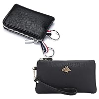 (Bundle of 2 Sets) imeetu Women's Wristlet Clutch, Leather Coin Purse Wallet