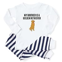 CafePress My Brother Is A Golden Retriever Baby Pajamas
