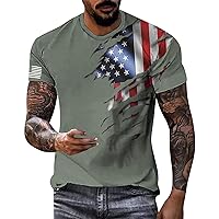 Men's Novelty Graphic Tshirts Casual Crewneck T-Shirt Short Sleeve Summer Shirts for Man, S-3XL