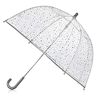 totes Adult and Kids Clear Bubble Umbrella with Dome Canopy, Lightweight Design, Wind and Rain Protection