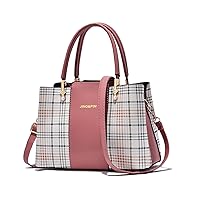 Gentle Beats Women's Bag, Handbag, Shoulder Bag, Crossbody Bag, 2-Way Plaid (Pink)