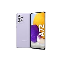 Samsung Galaxy A72 A725F-DS 4G Dual 256GB 8GB RAM Factory Unlocked (GSM Only | No CDMA - not Compatible with Verizon/Sprint) International Version - Awesome Violet