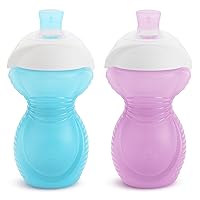 Munchkin® Click Lock™ Bite Proof Sippy Cup, 9 Ounce, 2 Pack, Blue/Purple