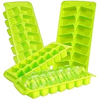 Cbiumpro Ice Cube Trays for Freezer, BPA Free, Easy-Release 56 Pcs Small Ice Cube Trays for Whiskey, Cocktail, Cold Drinks, Coffee, Juice - Pack of 4