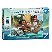 Ravensburger Disney Moana One Ocean One Heart 100 Piece Jigsaw Puzzle for Kids – Every Piece is Unique Fit Together Perfectly