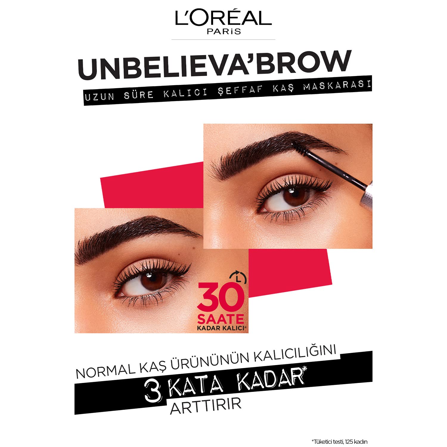 L'Oreal Paris Unbelieva-Brow Longwear Eyebrow Topcoat, Waterproof, Smudge-resistant, Transfer- Proof, Quick Drying, Easy and quick application with precise brush, Universal Transparent, 0.15 fl. oz.