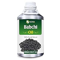 Babchi Oil (Psoralea Corylifolia) 100% Pure & Natural Undiluted Uncut Cold Pressed Carrier Oil | Use For Aromatherapy | Therapeutic Grade (169.07 Fl oz)