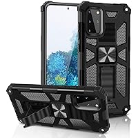 Compatible Samsung Galaxy S20 Ultra 5G Case, Heavy Duty Sergeant Fall Prevention,with Stand, Dual Layer Hard PC + TPU Cover Compatible with Samsung Galaxy S20 Ultra - Black - 6.9 - inch