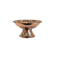 Sertodo Copper, Frutera Bowl, Hand Hammered 100% Pure Copper, 10 inch diameter