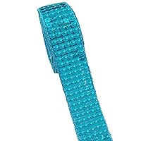 Lauthen.S 20 Yards Paillette Sequins Trim,4 Row 1 inch Sequins Ribbon Sewing Trim for DIY Craft Clothing Dress Sewing Embellishment (Blue, 1 Inch x 20 Yards)
