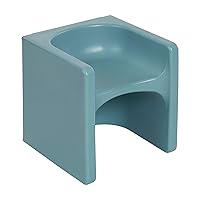 ECR4Kids Tri-Me 3-In-1 Cube Chair, Kids Furniture, Powder Blue