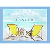 50-Count Seaside Jewels Thank You Notes, 4.8 x 3.5