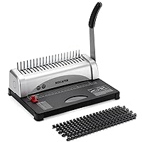 Binding Machine,Book Binder Machine 21-Holes, 450 Sheets,Comb Binding Machine with Starter Kit 100 PCS 3/8'' Comb Binding Spines,Spiral Binding Machine for Letter Size, A4, A5 or Smaller Sizes