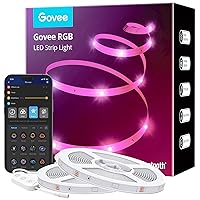130ft LED Strip Lights, Bluetooth RGB Father's Day LED Lights with App Control, 64 Scenes and Music Sync LED Strip Lighting for Bedroom, Living Room, ETL Listed Adapter (2 Rolls of 65ft)