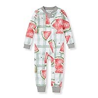Burt's Bees Baby Girls Pajamas, Zip Front Non-slip Footed Pjs, 100% Organic Cotton and Toddler Sleepers
