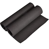 Bright Creations 2-Pack EVA Foam Roll, 13.7x39-Inch 3mm Thick High-Density Foam Sheets for Arts and Crafts Supplies, Cosplay Costumes and Custom Crafted Armor, Formable Foam for Crafting (Black)