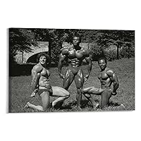 Bodybuilder Serge Nubret Poster Fitness Muscle HD Canvas Wall Art Poster (1) Canvas Poster Wall Art Decor Print Picture Paintings for Living Room Bedroom Decoration Frame-style 18x12inch(45x30cm)