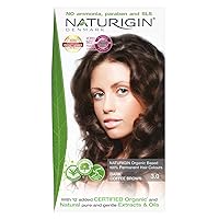 Permanent Hair Dye, 3.0 Dark Brown, Ammonia and Paraben Free, up to 100% Gray Hair Coverage, Long Lasting, Vegan, Cruelty Free Naturigin Permanent Hair Dye, 3.0 Dark Brown, Ammonia and Paraben Free, up to 100% Gray Hair Coverage, Long Lasting, Vegan, Cruelty Free